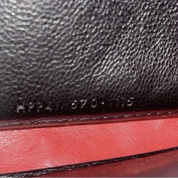 EUC YSL Yves Saint Laurent Red Calfskin Leather Long Wallet with Dust Bag - Picture 6 of 7